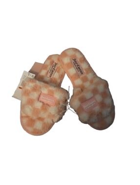 Juicy Couture Shoes Women's NWT Hiero Hook Loop Slippers Checkered Size 7/8